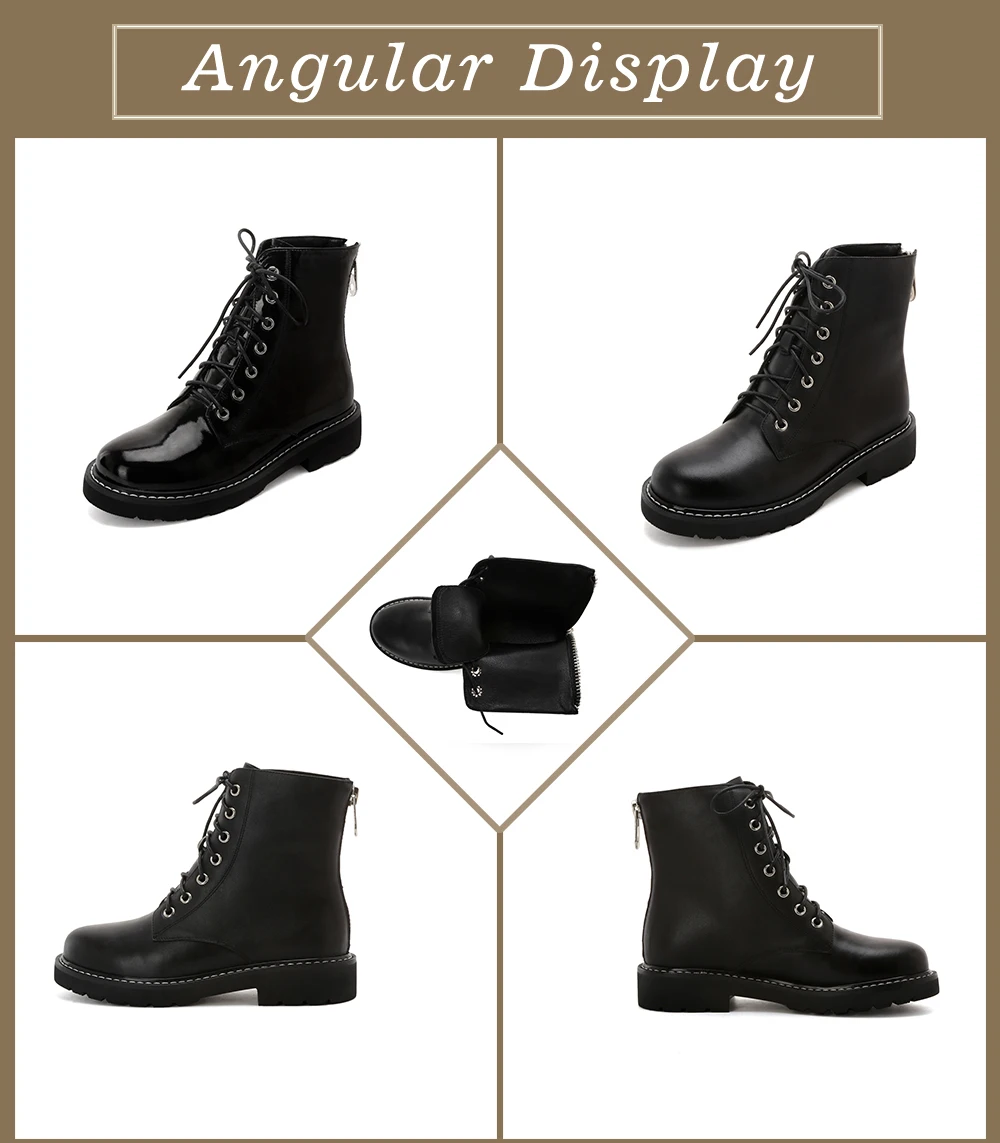 SOPHITINA/удобные женские ботинки с круглым носком; модная однотонная обувь из натуральной кожи высокого качества на шнуровке; Новые ботильоны; MO269
