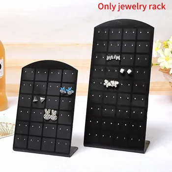 

Solid Protective Earrings Display Stand Space Saving Jewelry Showcase Ear Studs Stable Storage Rack Universal 48 Holes 72 Holes