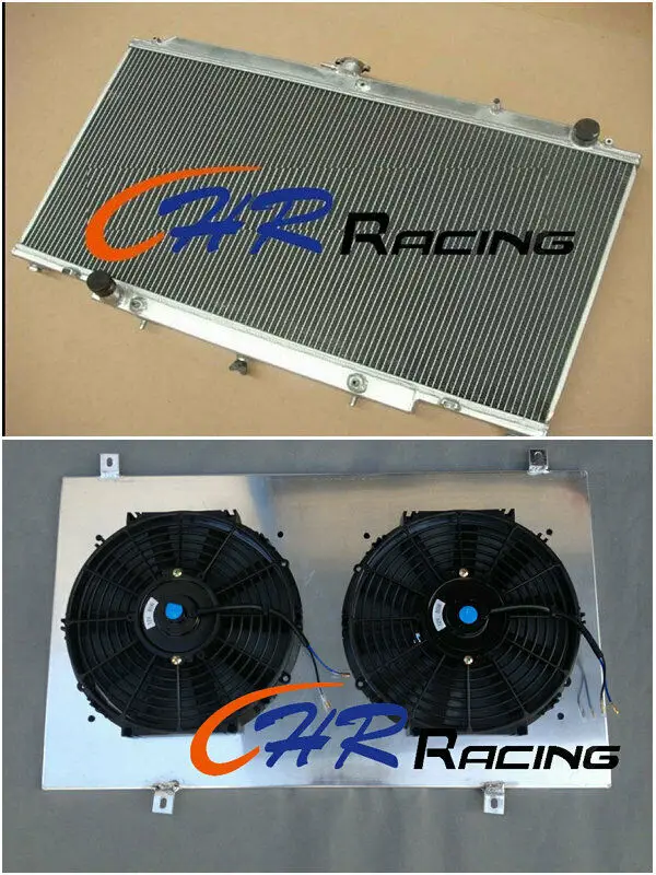 Aluminum Radiator &shroud&fan For Nissan Patrol Y61 Gu 2.8/3.0 Td 4.2l