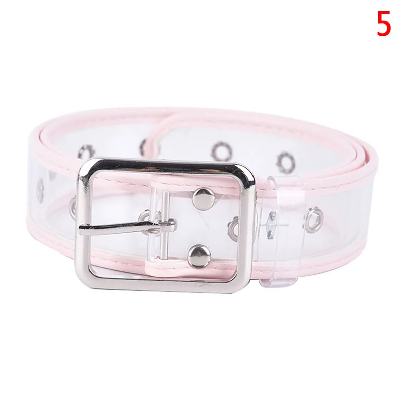 style5 1 шт., женский ремешок для девочек, прозрачный пояс, модные джинсы с пряжкой в виде сердца для студентов, ремни - Цвет: style5