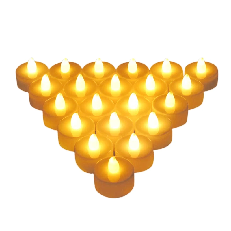 

Promotion! Flameless Candles, LED Tea Light Candles with Battery-Powered Wedding Candles Decorations for Parties Events Tealight