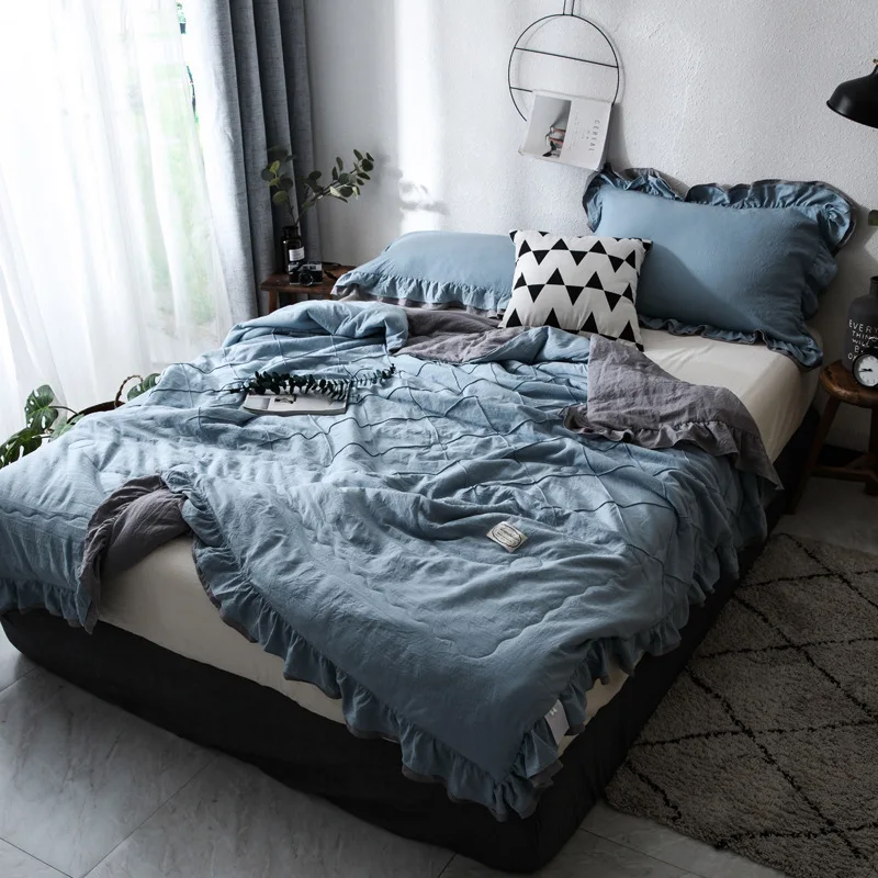 Новая мода домашний текстиль лоскутное тонкое летнее одеяло одеяла наволочка