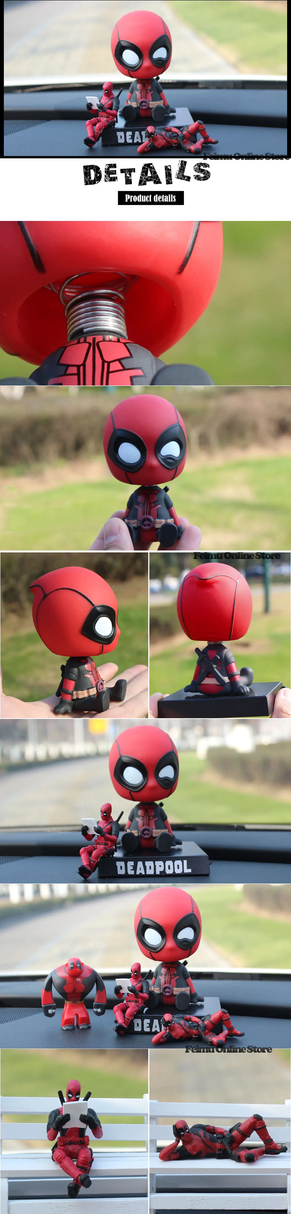 Details about   Hero Anime Car Home Toy Pendant Batman Superman Spiderman Deadpool Ornaments US