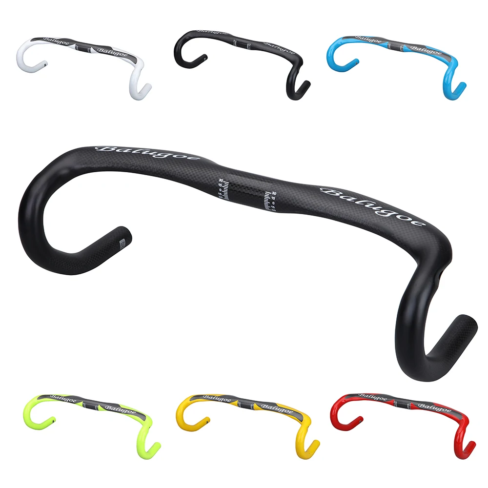 

Full Carbon400 / 420 / 440mm Bicycle Road Cycling Bicycle Handle Bright Black Handlebar 31.8mm Drop Folded Bicycle Bicycle Acces