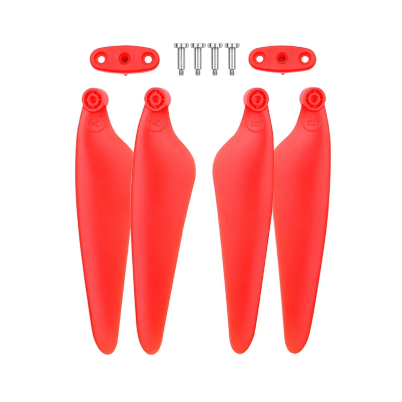 

Foldable Propeller for Hubsan H117S Zino Rc Drone Quadcopter Spare Parts Quick Release Foldable Propeller Props Blades Set(Red)