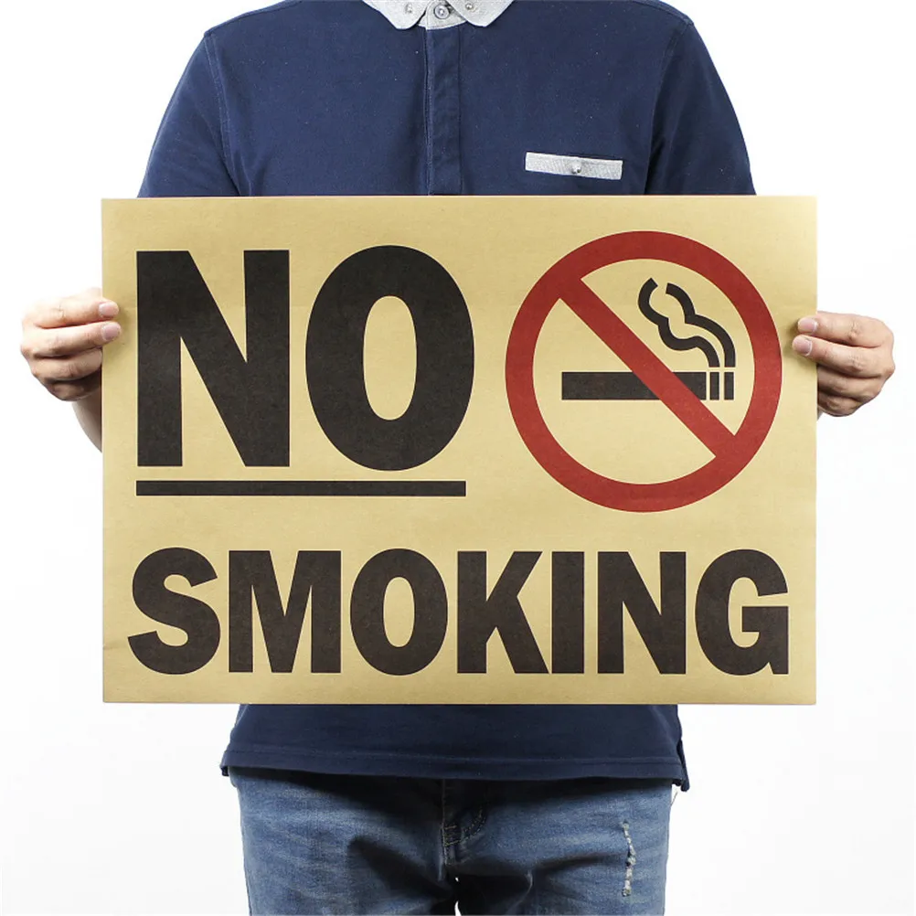 New Arrival 1pc Vintage Poster Promotion No Smoking Commonweal Poster Stickers As Follows Wall Sticker Posters