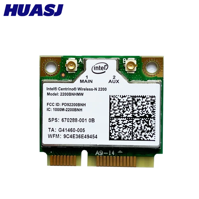 HUASJ Intel Centrino Wireless-N 2200 2200BNHMW 802.11b/g/n, 300