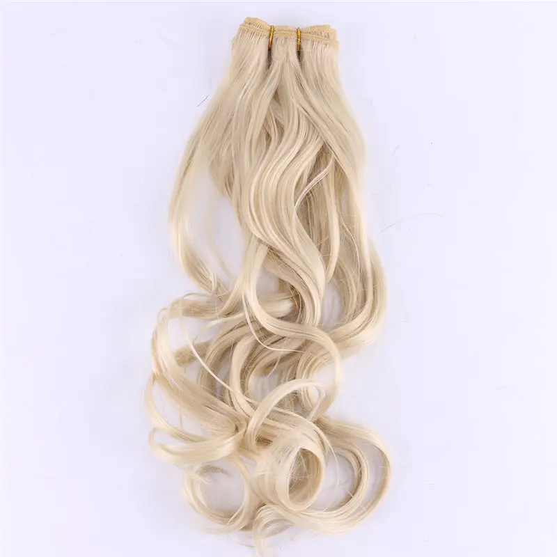 От коричневого до золотого Омбре накладки из волнистых волос синтетические волосы для наращивания волос ткет 2 шт./упак. волосы утки - Цвет: #613