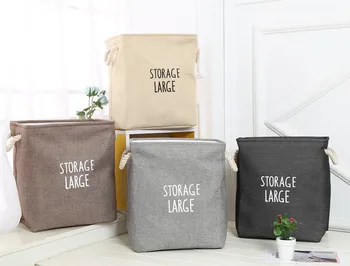 

Foldable Bathroom Dirty Clothes Storage Basket Large Laundry Hamper Bucket Kids Toy Double Layer Thick Organizer B6B80B10