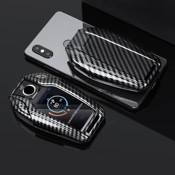 

Glossy Carbon fiber ABS Car LED Display Key Cover Case for BMW 5 7 series G11 G12 G30 G31 G32 i8 I12 I15 G01 X3 G02 X4 G05 X5 X7