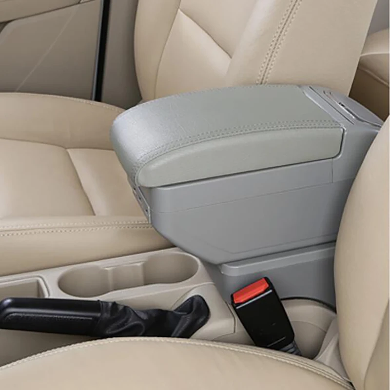 Автомобильный подлокотник коробка для Volkswagen New Santana подлокотник коробка Jetta выделенный,,,2013 центральный ручной аксессуары - Название цвета: gray