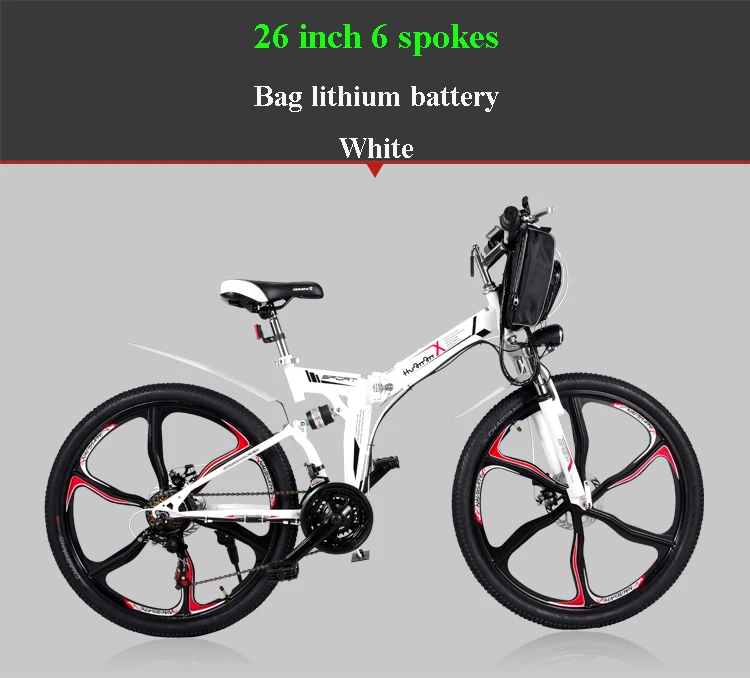 Top - 21 26 - Inch Folding Electric Bike Speed Mountain Bike 48v Lithium Mini Long Rang Ebike Battery Pack Adult Smart Lcd 14