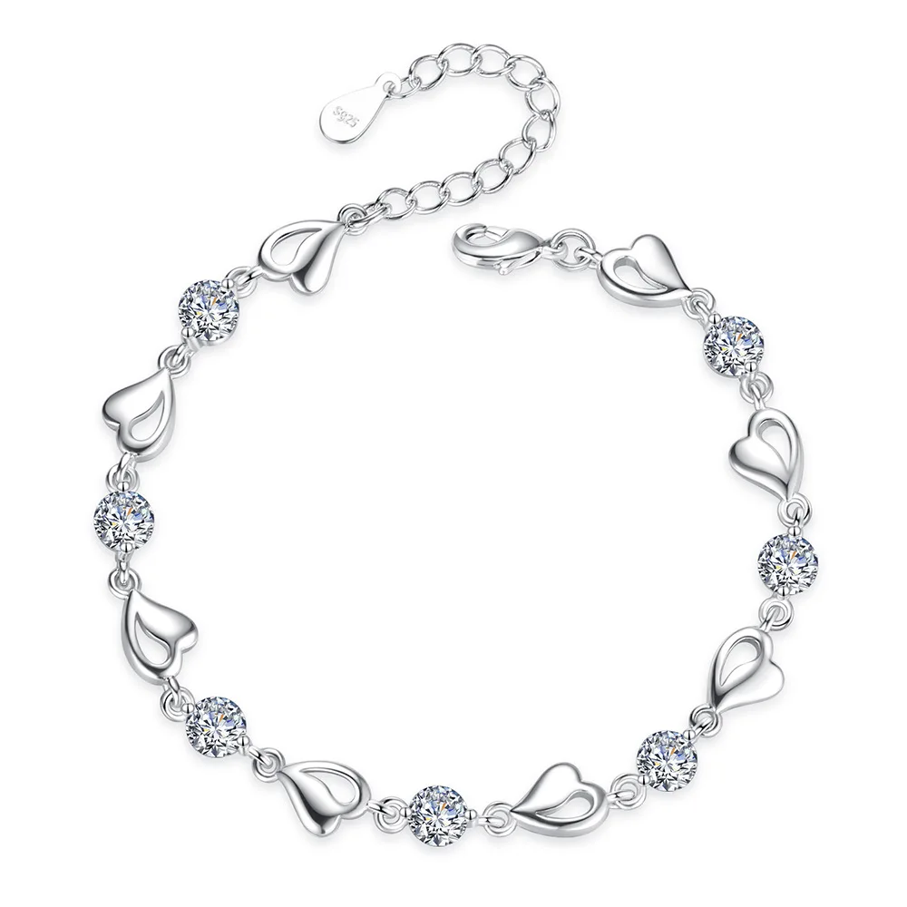 Buy Silver Fashion 925 Type 6mm Flat Chain Pretty Bracelet Women Online in  India  Etsy