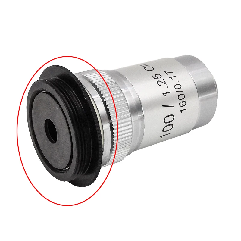 M25 to RMS Thread Adapter RMS to M25x0.75 Microscope Objective Adapter Ring for Leica Nikon Olympus Microscope Objective Lens