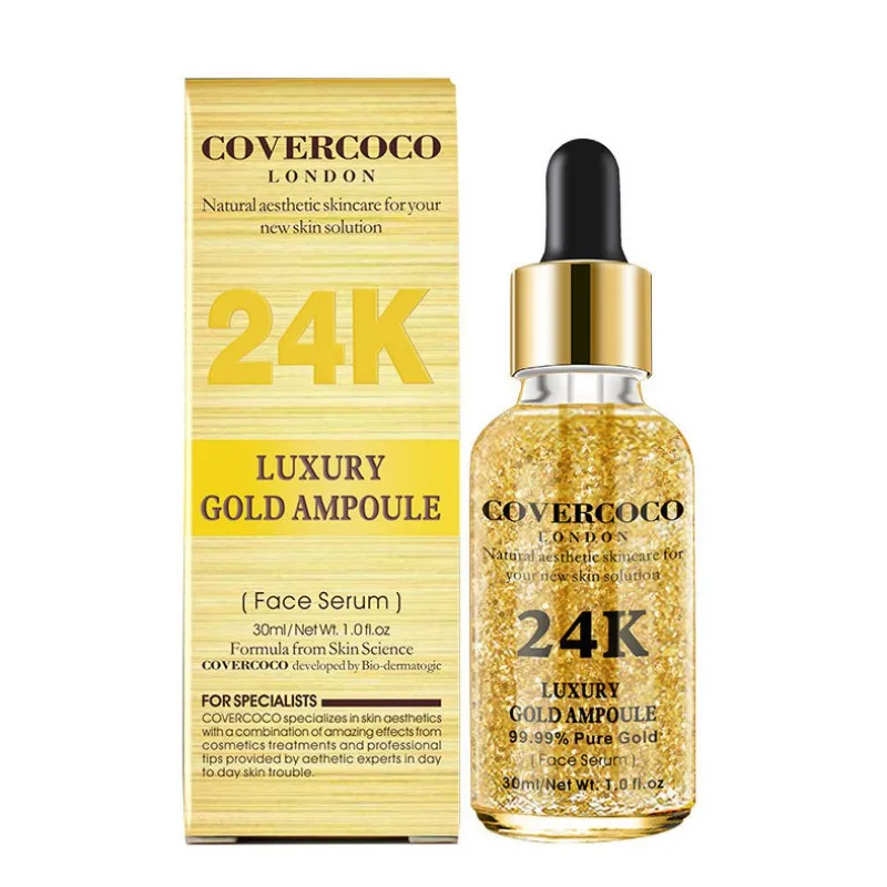 

New 99% Pure Gold Face Serum Skin Treatment Firming Moisturizing Face Essence Anti-Wrinkle Anti-Aging Skin Care*