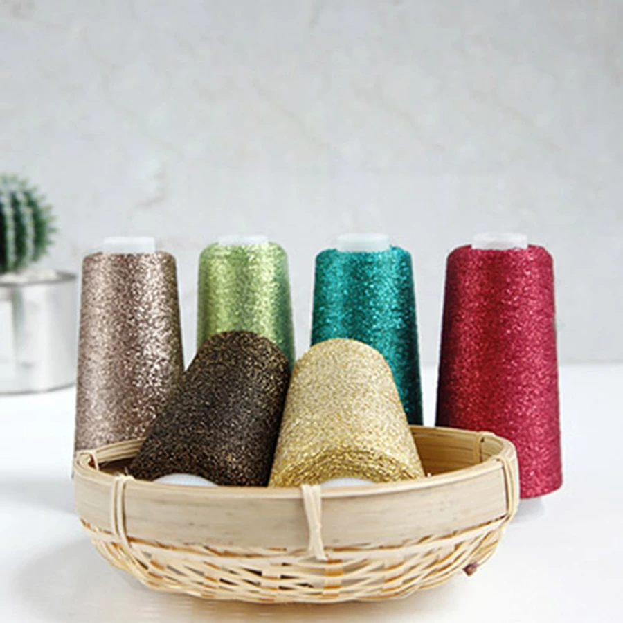 Fine Gold Silver Thread Fashion Sparkly Arylic Partner Yarn For Knitting Wool Goods 50g/roll knitting yarn knitting wool yarn cotton knitting yarn crochet yarn wool yarn cotton wool yarn metallic yarn metallic thread embroidery thread