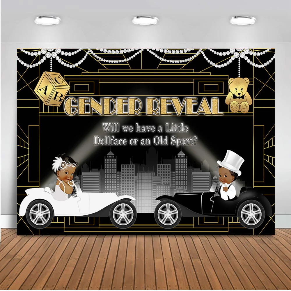 Great Gatsby Baby Shower Art Deco Black Gold 1920 S Etsy