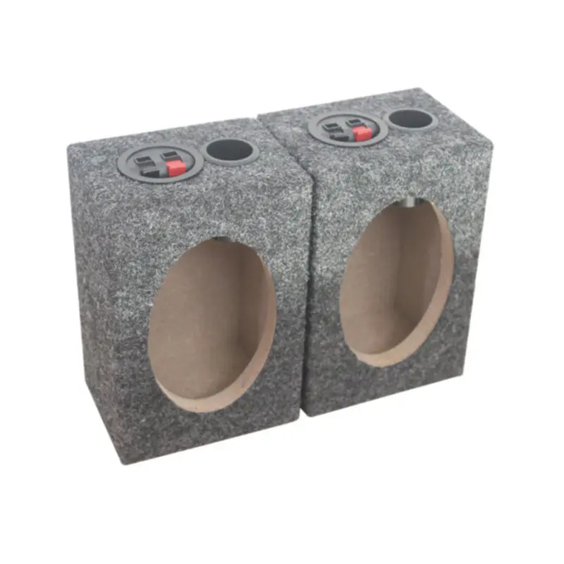 4x6 Inch Speaker Empty Boom Box Mdf Carpeted Truck Subwoofer Enclosure
