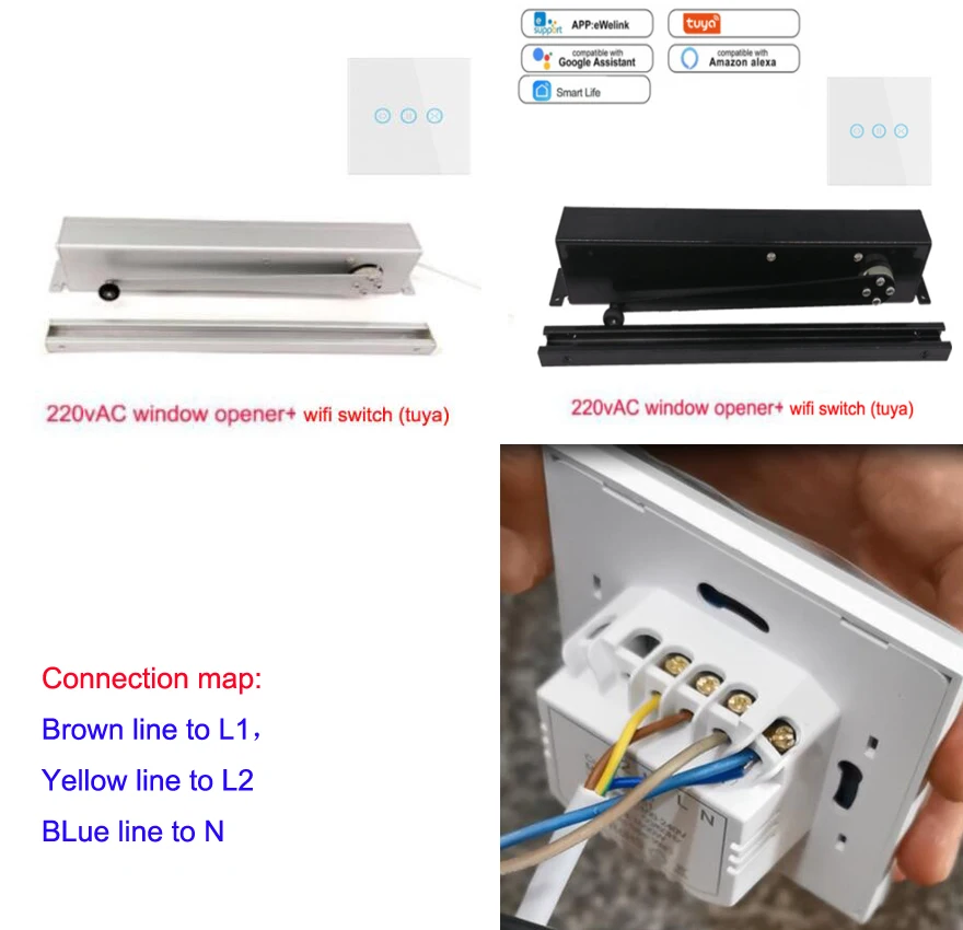 Intelligent Automatic Inward Opening Remote Control Electric Sliding Arm Window