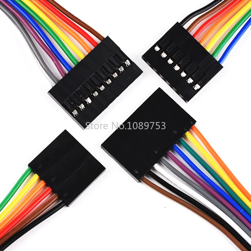 10Pcs 20cm 2/3/4/5/6/7pin Jumper Wire Female to Female Dupont Cable for Arduino 
