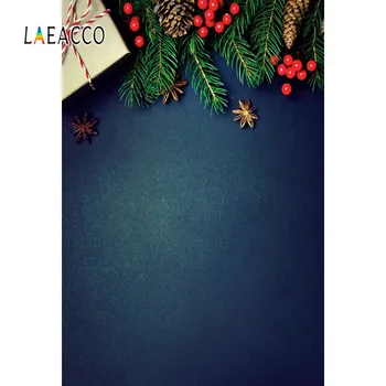

Laeacco Christmas Pine Cone Gift Party Decor Gradient Solid Color Baby Portrait Photo Background Photography Backdrop Photocall