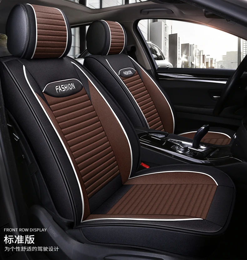 Полное покрытие льняное волокно авточехлы для сидений toyota avensis t25 t27 camry 40 50 55 70 c-hr chr corolla e150 cor