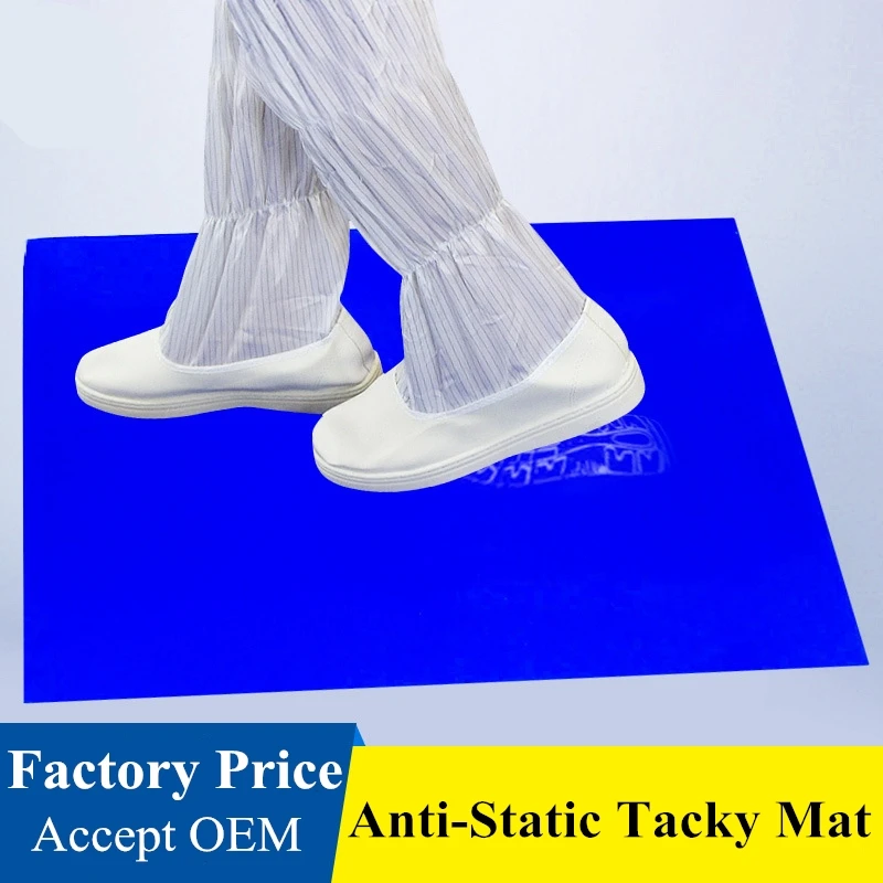 Tapete Adesivo de Silicone Lavável Fácil de Limpar para Sala de Limpeza Silicone Reutilizável Anti-estático para Trabalho de Limpeza