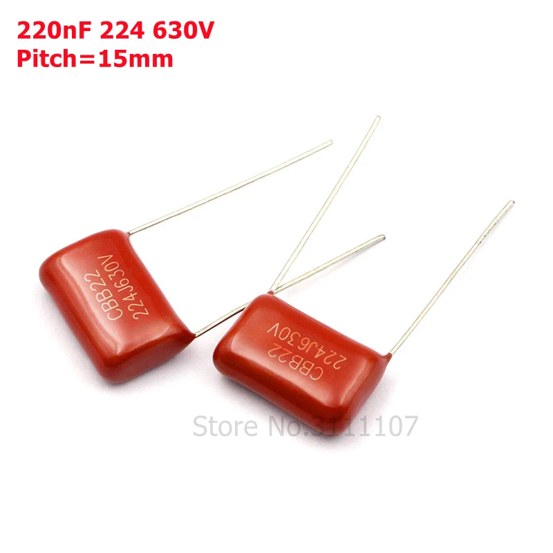 10PCS/Lot 220nF 224 630V CBB Polypropylene Film Capacitor Pitch 15mm 224 220nF 630V 10pcs lot 220nf 224 630v cbb polypropylene film capacitor pitch 15mm 224 220nf 630v