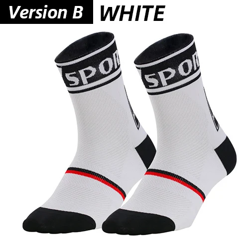 Victgoal, зимние носки для велоспорта, термальные уличные велосипедные лыжные спортивные носки, мужские теплые шоссейный горный велосипед, носки MTB, противоскользящие Wo мужские s носки - Цвет: White-B