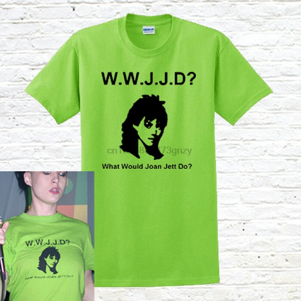Лучшая футболка с надписью Joan Jett (которую носит джерен Ханна бикини Kill) для мужчин