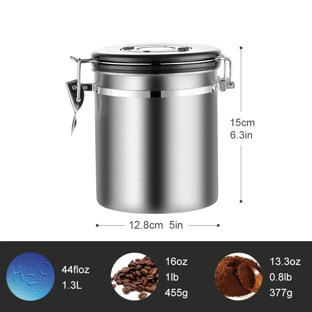 Герметичные принадлежности контейнер для кофе, сахарный контейнер, держатель из нержавеющей стали, керамические банки для хранения кофейных зерен