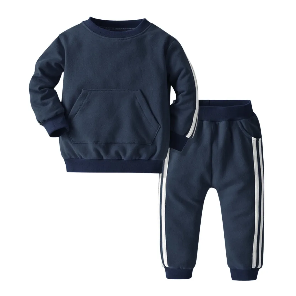 Г. Осенняя одежда для маленьких мальчиков; однотонные повседневные спортивные комплекты из футболки и штанов; хлопковые костюмы для малышей; одежда для детей; спортивные костюмы для малышей