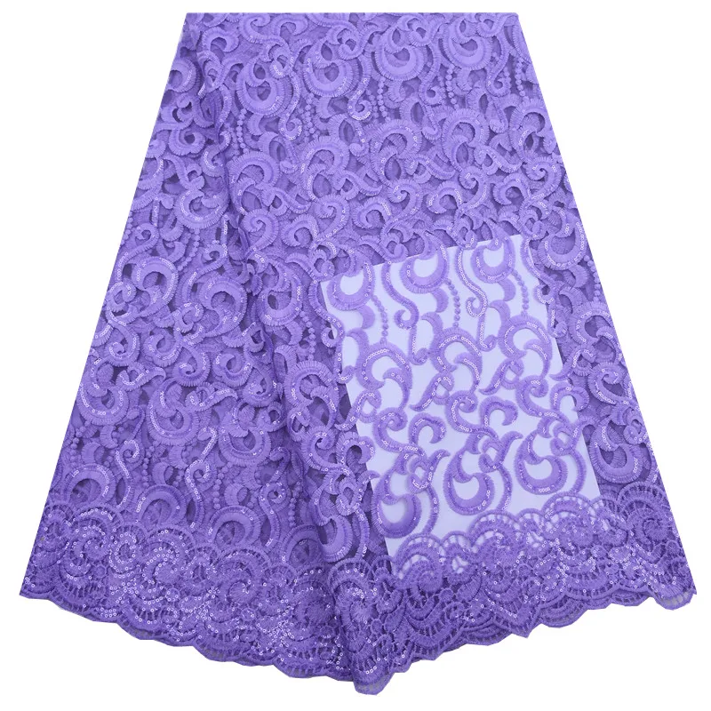 

Kalume Latest African Sequined Milk Silk Lace Fabric Embroidery French Mesh Milk Silk Lace Fabric For Nigerian Party Dress F1815