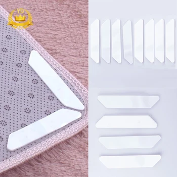 

Hot 17 Pcs Home Non Slip Sticker Carpet Pad with Anti Curling Multi Purpose Reusable Nano Gel Pads for Office Kitchen Bathroom