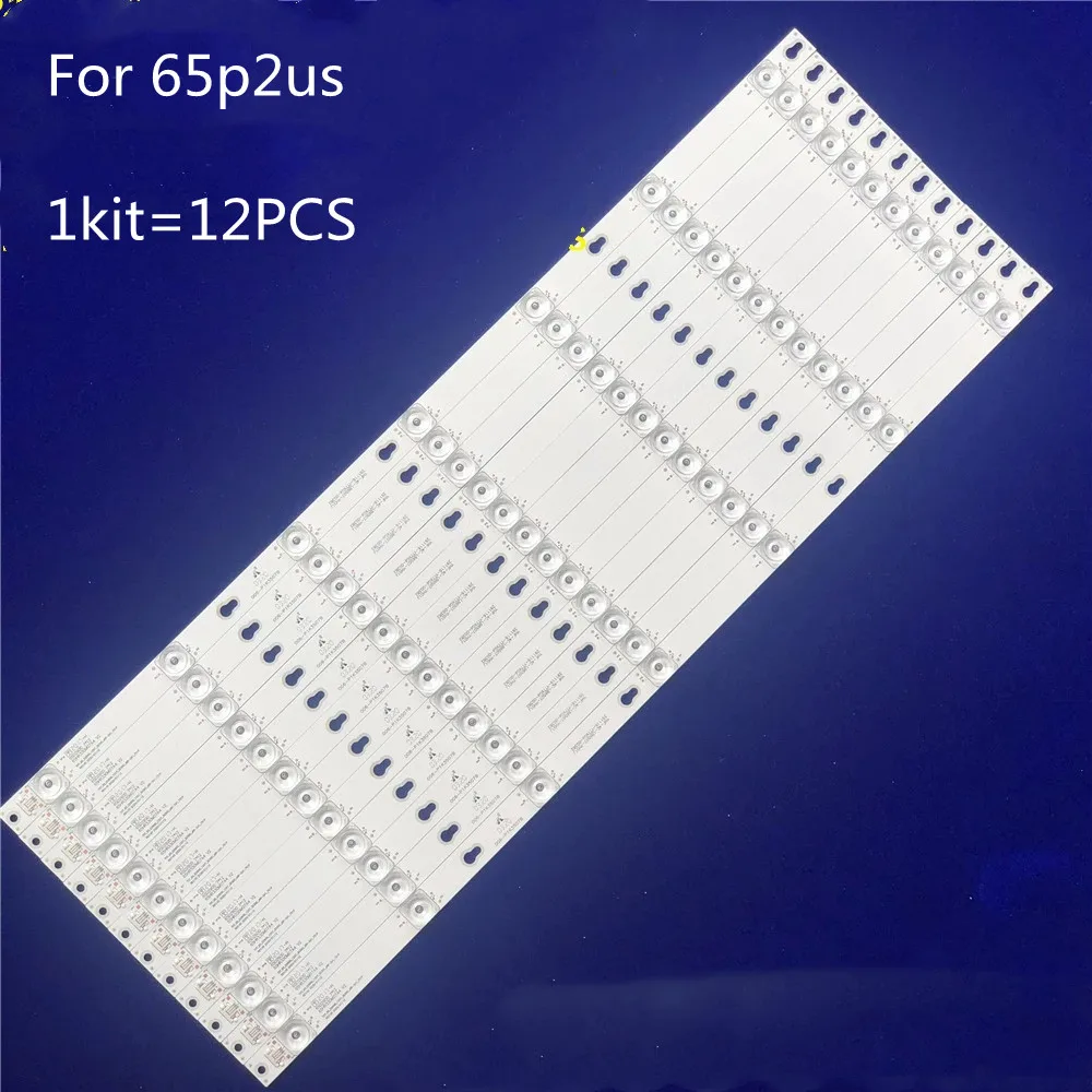 

100% новый комплект 12 светодиодных лент для подсветки 65p2us