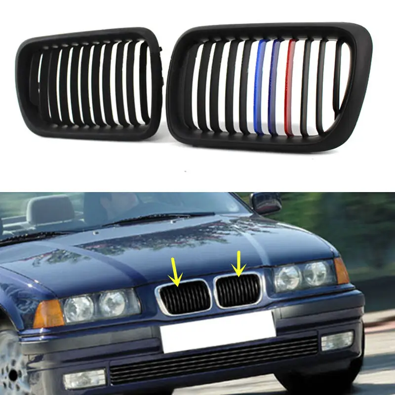 Декоративные аксессуары для автомобилей BMW E36 3 серия M3 1996 1998 2009 гоночные грили