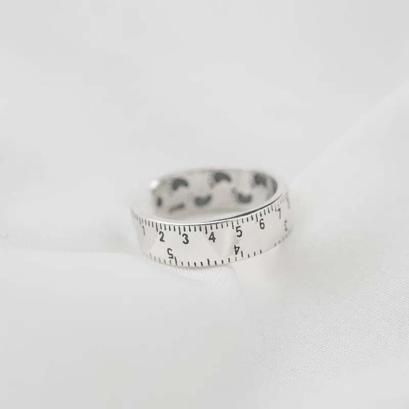 LouLeur, настоящее 925 пробы, серебряная линейка, кольца, милый маленький отпечаток ноги, креативные оригинальные Открытые Кольца для женщин, модное ювелирное изделие
