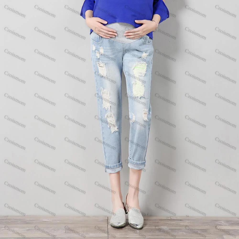 Acquistare Pantaloni Da Jeans In Fondo Alla Maternità Vestiti Pantaloni Da  Donna Incinta Pantaloni Infermieristici Pop Pancia Leggings Gravidanza  Abbigliamento Economico | Consegna Veloce E Qualità | It.Dhgate