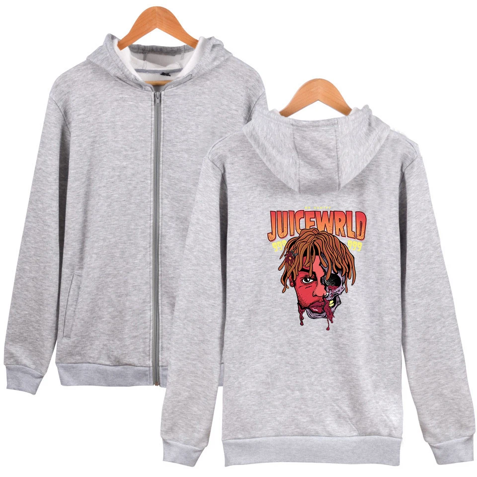 Juice Wrld хип хоп Толстовка рэппера для женщин и мужчин на молнии модные хип хоп повседневные толстовки толстовка на молнии