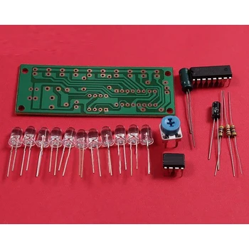 

CD4017 NE555 Detonation Flash Light DIY Kit Welding Practice PCB Board