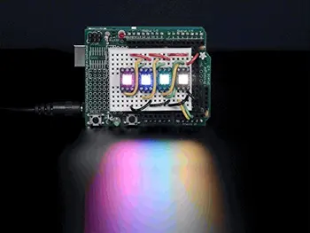 

APA102 5050 RGB LED w/ Integrated Driver Chip - 10 Pack [ADA2343]