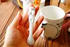 Creative Spoon Drinking Tools Kitchen Gadget Flatware Tableware  Ceramic Coffee & Tea Spoon Mini Cat short Handle ► Photo 2/6