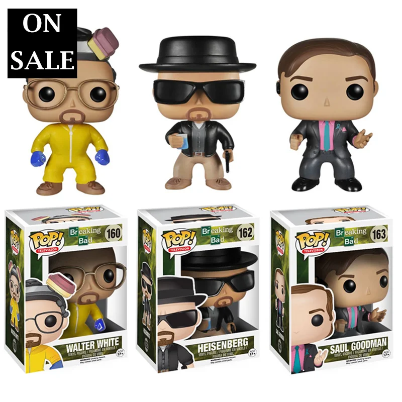 

FUNKO POP Breaking Bad #160 HEISENBERG SAUL GOODMAN Walter White Vinyl Action Figures Collection Model Toys for Children Gift