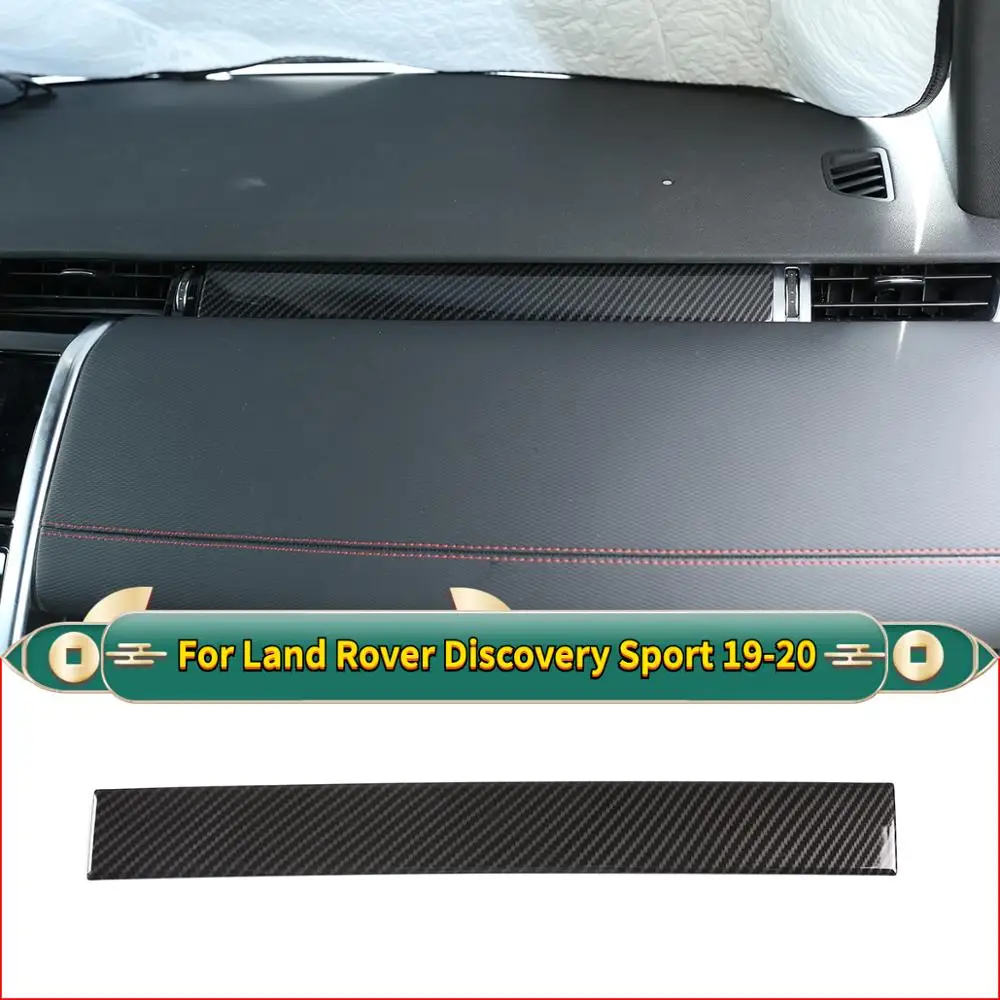 

For Land Rover Discovery SportL550 19-20ABS Carbon Texture Fiber Co-pilot Dashboard Decoration Strip Trim StickerCar Accessories