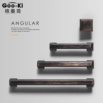 

Goo-Ki American Style Oil Rubbed Bronze Applicance Pull Cabinet Knobs Drawer Knob Vintage Cabinet Wardrobe Furniture Hardware