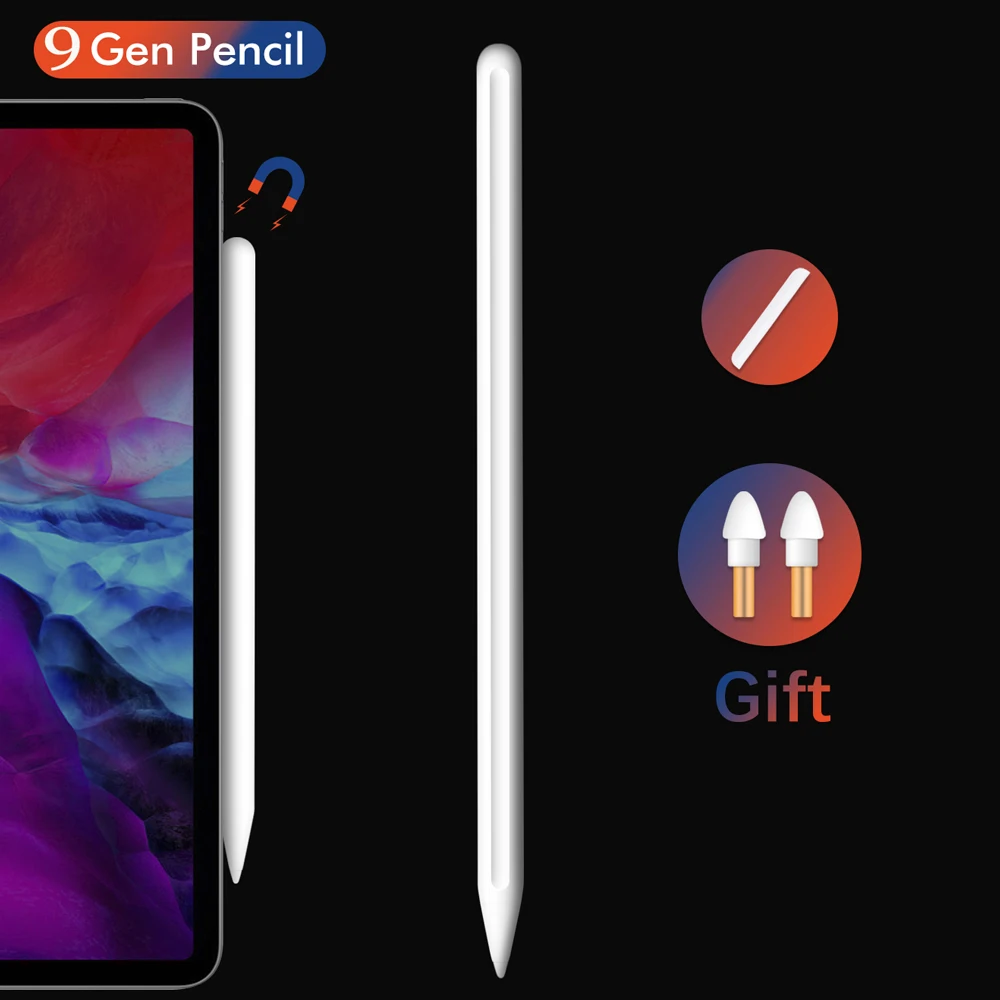 GOOJODOQ для Apple Pencil 2 iPad карандаш стилус ручка Pro 11 12 9/9 7 2018 2019 Mini 5 с защитой от