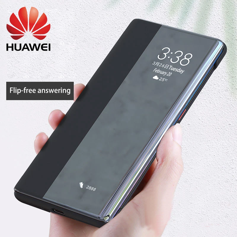 HUAWEI Mate30Pro Case Flip Original Mate30 Pro Case Smart View Protection Cover Mate30 Case Window Leather Protect Camera