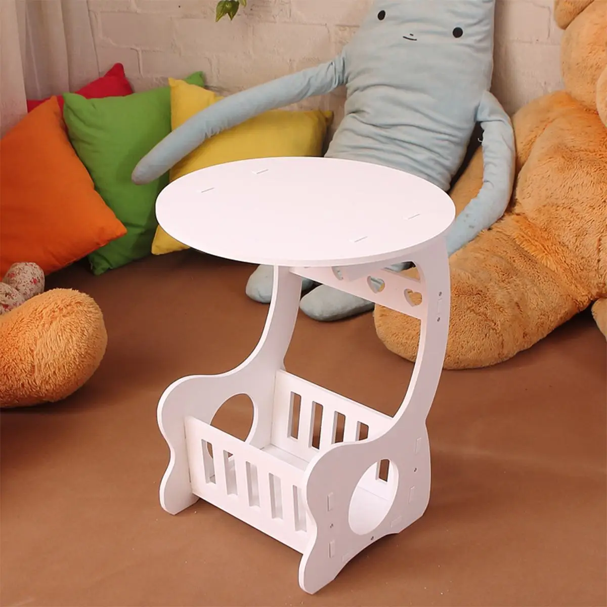  Modern Wood Coffee End Side Table L/S/Mini Size For Home Living Room Tea Desk WPC Material Two Laye