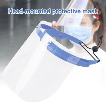 

Pet Dentistry Equipment Transparent Adjustable Full Face Shield Clear Protection Covering Work Safety Splash Proof Windproof