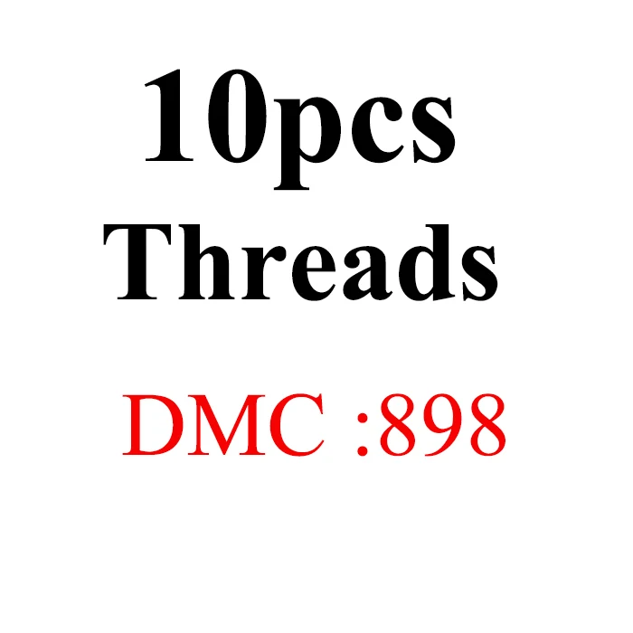 Oneroom, DMC многоцветные две этикетки, нитки для вышивки крестиком, хлопковое шитье, моток пряжи, наборы нитей для вышивки 6 - Цвет: 10pcs-DMC898